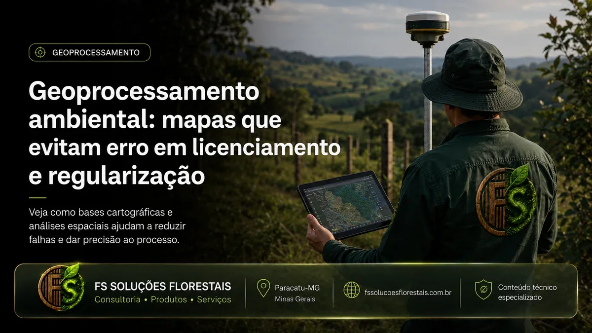 Geoprocessamento ambiental: mapas que evitam erro em licenciamento e regularização