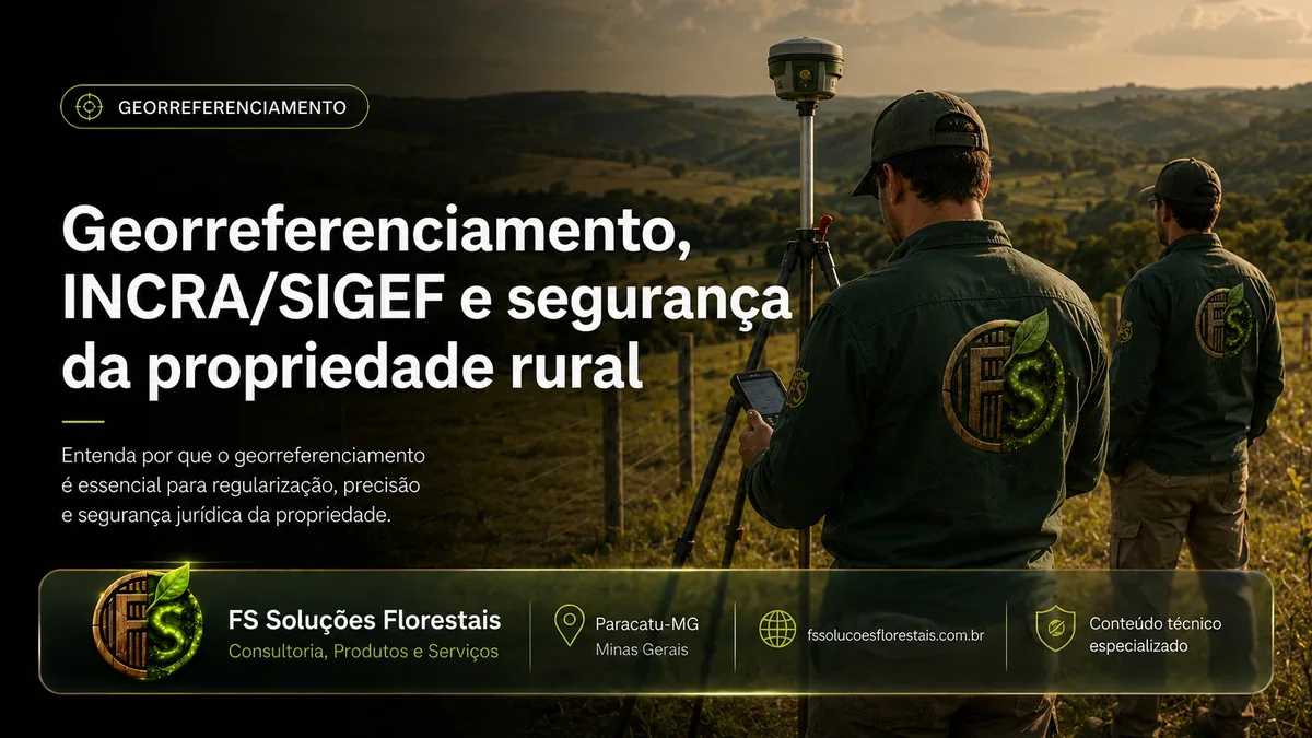 Georreferenciamento, INCRA/SIGEF e segurança da propriedade rural