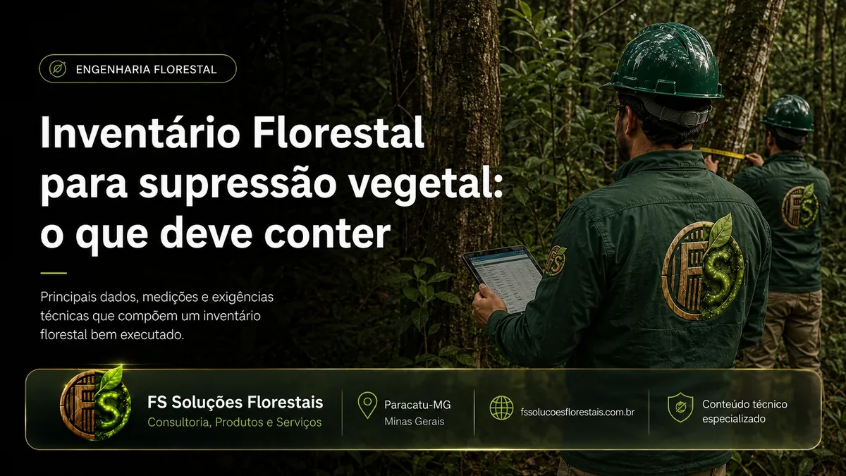 Inventário Florestal para supressão vegetal: o que deve conter