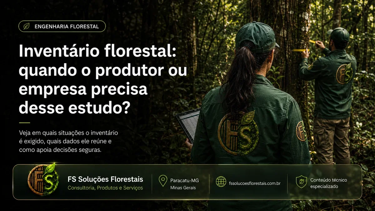 Inventário florestal: quando o produtor ou empresa precisa desse estudo?