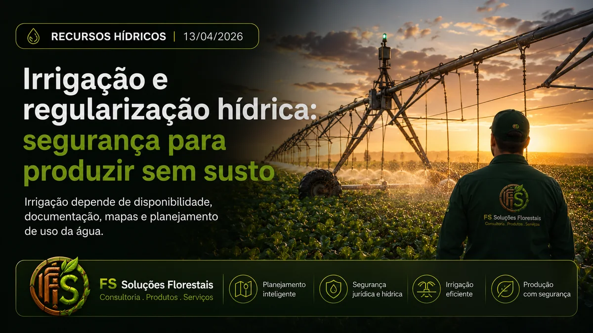 Irrigação e regularização hídrica: segurança para produzir sem susto