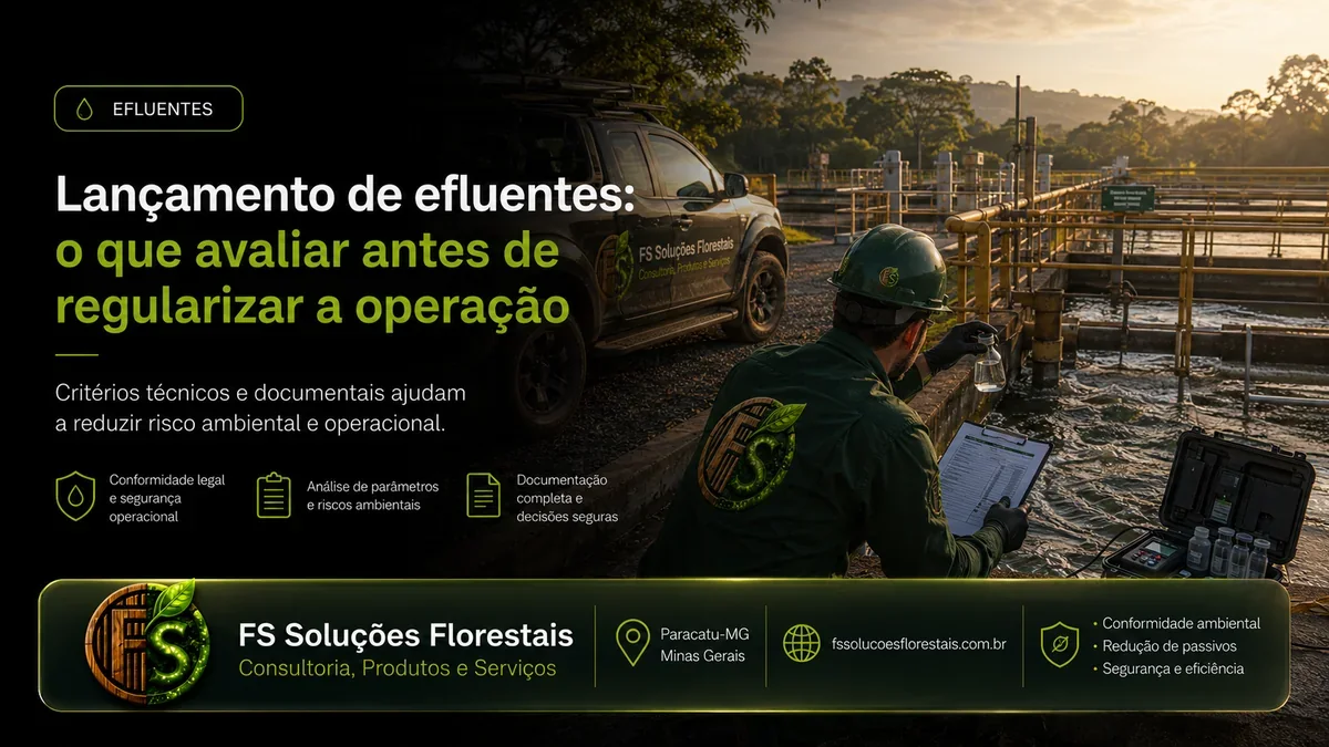 Lançamento de efluentes: o que avaliar antes de regularizar a operação