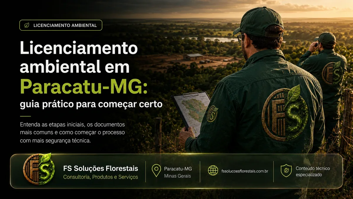 Licenciamento ambiental em Paracatu-MG: guia prático para começar certo