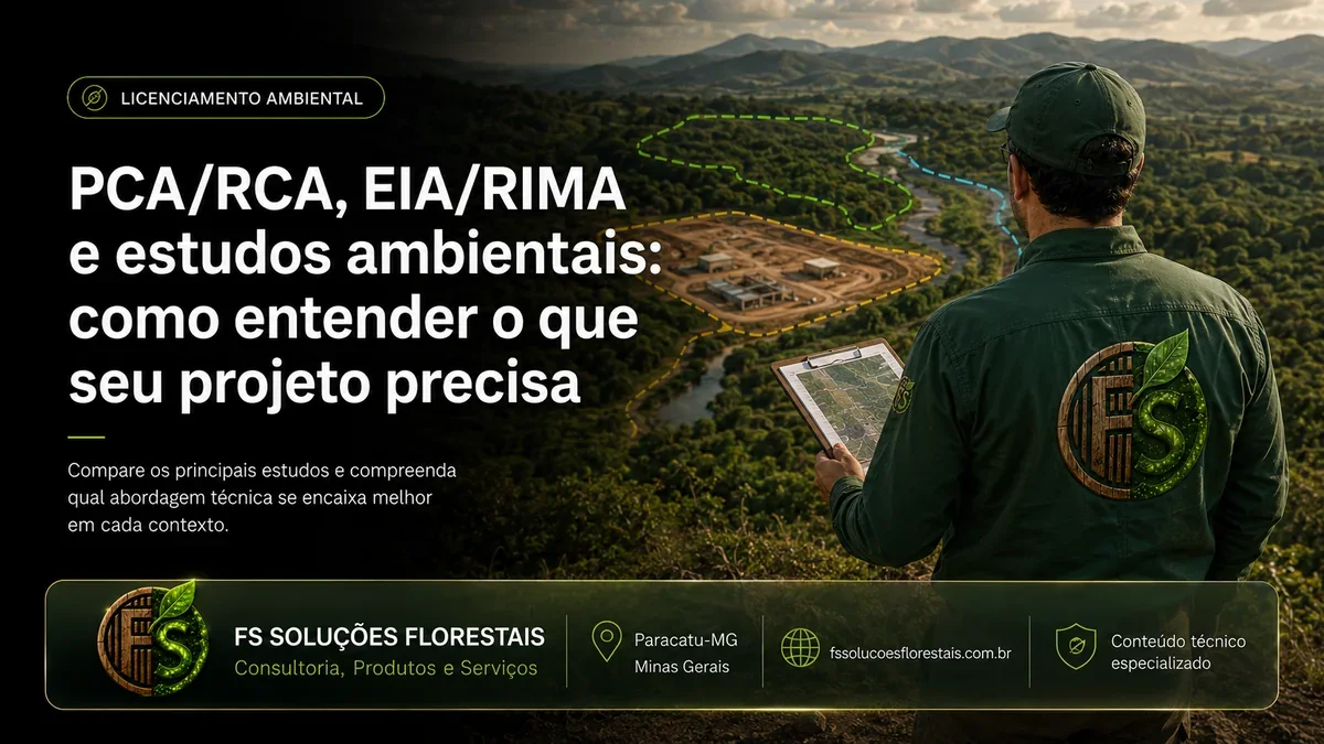 PCA/RCA, EIA/RIMA e estudos ambientais: como entender o que seu projeto precisa