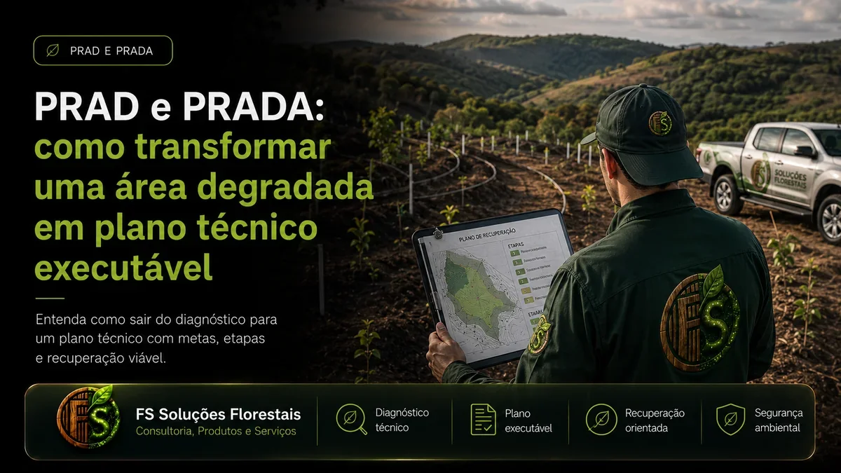 PRAD e PRADA: como transformar uma área degradada em plano técnico executável